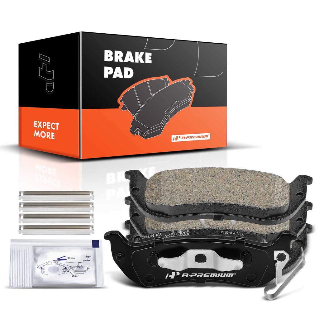 A-Premium Rear Ceramic Brake Pads Compatible with Chrysler