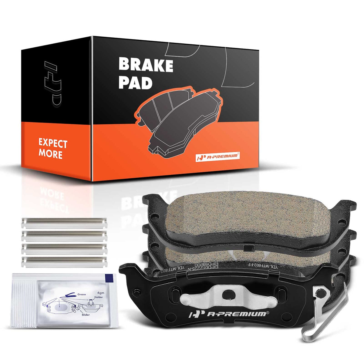 A-Premium Rear Ceramic Brake Pads Compatible with Chrysler