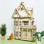3D House Jigsaw Puzzle Model Kit - CUTEROOM Fantasy Villa Dollhouse