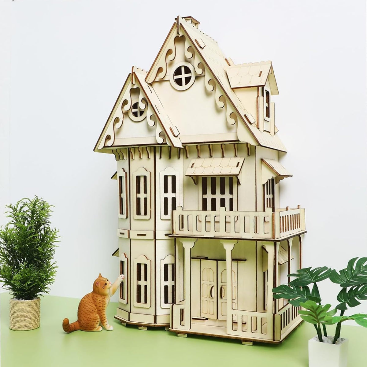 3D House Jigsaw Puzzle Model Kit - CUTEROOM Fantasy Villa Dollhouse