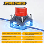 Nilight 250A Battery Disconnect Switch 12V-48V with LED Voltage Display