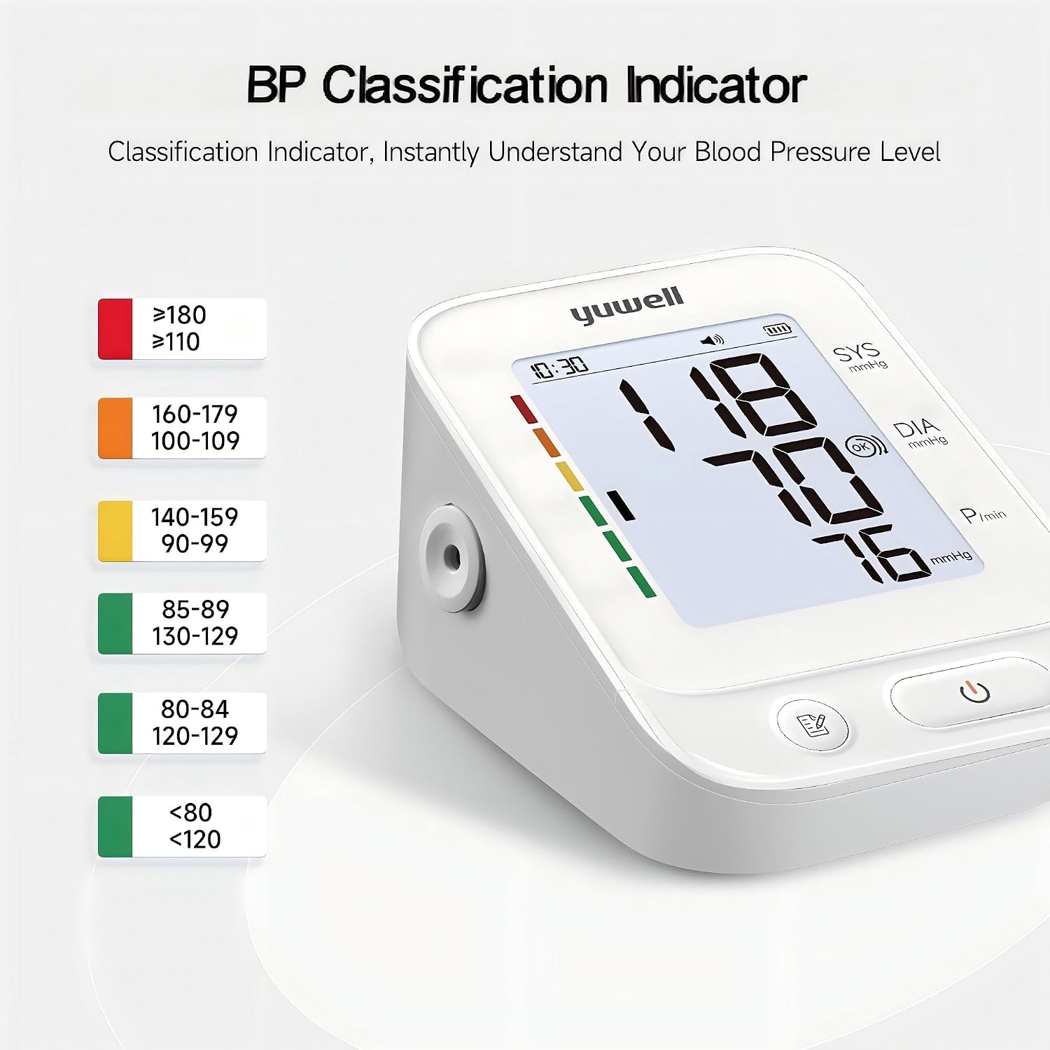 Blood Pressure Monitor, Large Upper Arm Blood Pressure Cuff, Digital Blood Pressure Machine for Home Use, Large