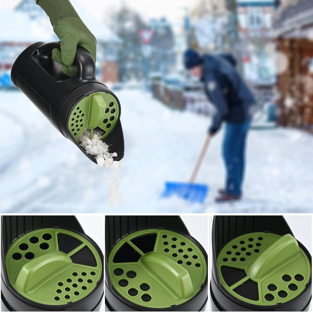 Seed Spreader Hand Held, Hand Spreader Lawn and Garden for Fertilizer Grass Seed Salt Ice Melt Earth Food, Seed