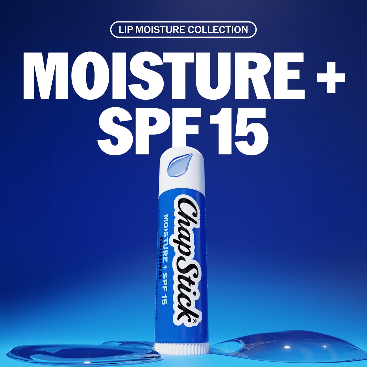 Moisture SPF + 15 Lip Balm Sticks with 24 Hour Moisture, 12-Pack