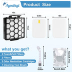Aymthgt ZU102 ZU100 Replacement Filter & Odor Neutralizer Cartridges Set