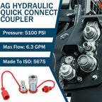 1/4" NPT Ag Hydraulic Quick Connect Coupler