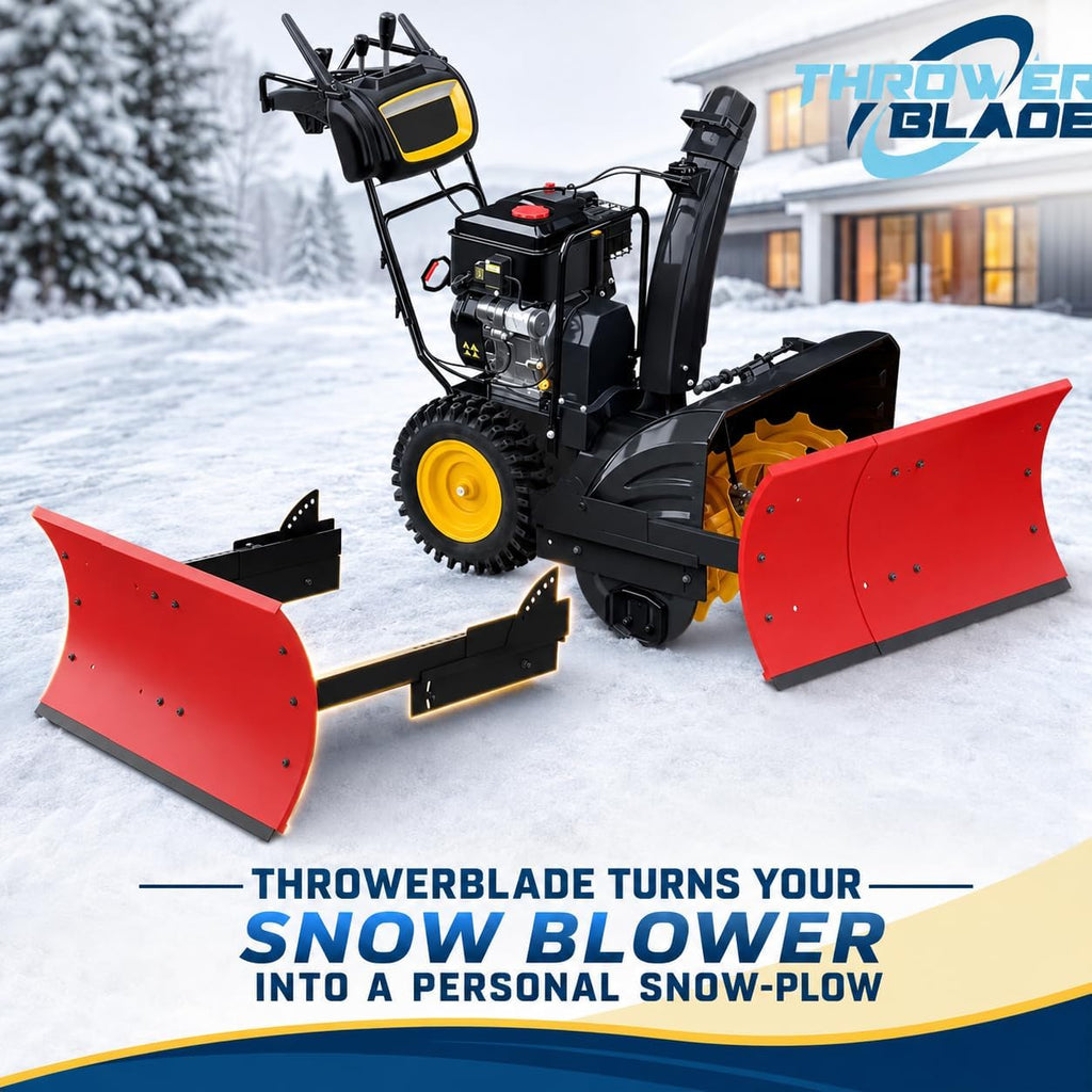 Throwerblade Snowplow Kit with (Blade, and Hardware Included) – Heavy-Duty Snow Plow Blade - Quick & Efficient Snow