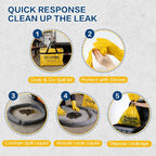 Universal Spill Kit for Chemical, Water & Garage Oil Cleanup 2 Pack