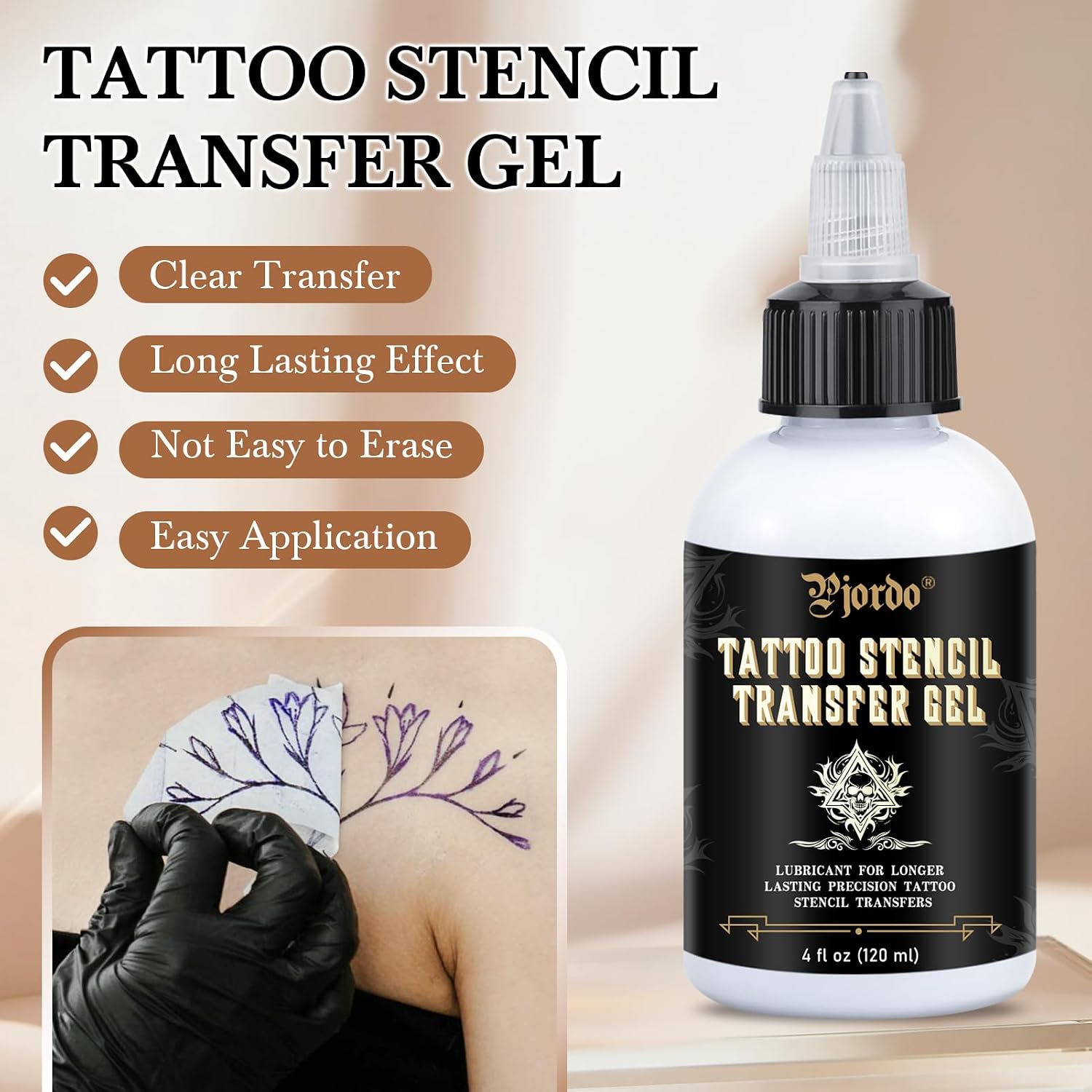 Tattoo Stencil Transfer Gel Solution, Tattoo Stencil Gel, Tattoo Transfer Gel for Transfer Stickers Paper Machine
