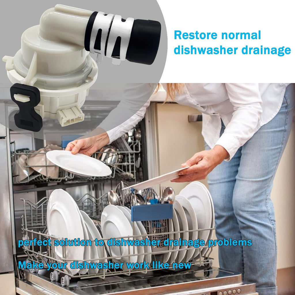 ABQ73503002 ABQ73503004 Dishwasher Drain Pump Assembly Compatible with LG Dishwasher, ABQ73503004 ABQ73503002 Drain Hose Pump, Included Case Assembly -10 Year Warranty
