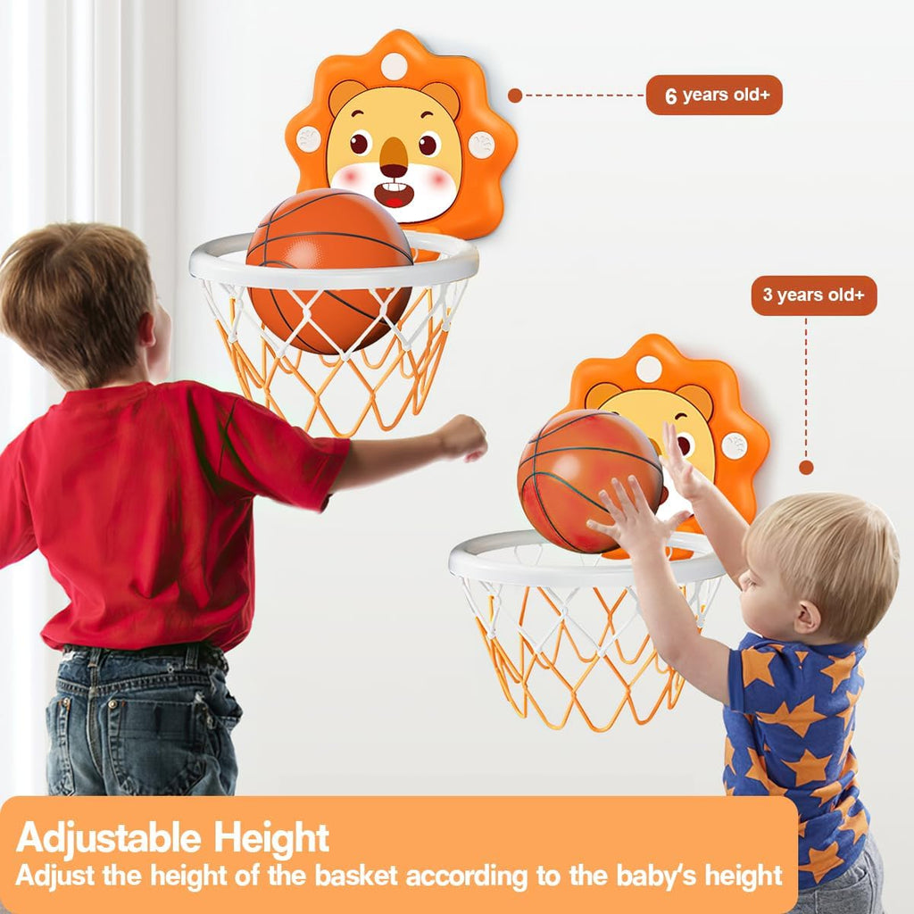 Toddler Kids Basketball Hoop Indoor Toys,Scoreboard Portable Design Adjustable Height,Christmas Birthday Baby Toddler