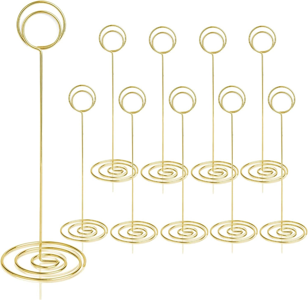 Table Number Holders 10Pcs - 8.75 inch Tall Table Number Stands Place Card Holder for Wedding Party Graduation