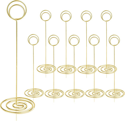 Table Number Holders 10Pcs - 8.75 inch Tall Table Number Stands Place Card Holder for Wedding Party Graduation