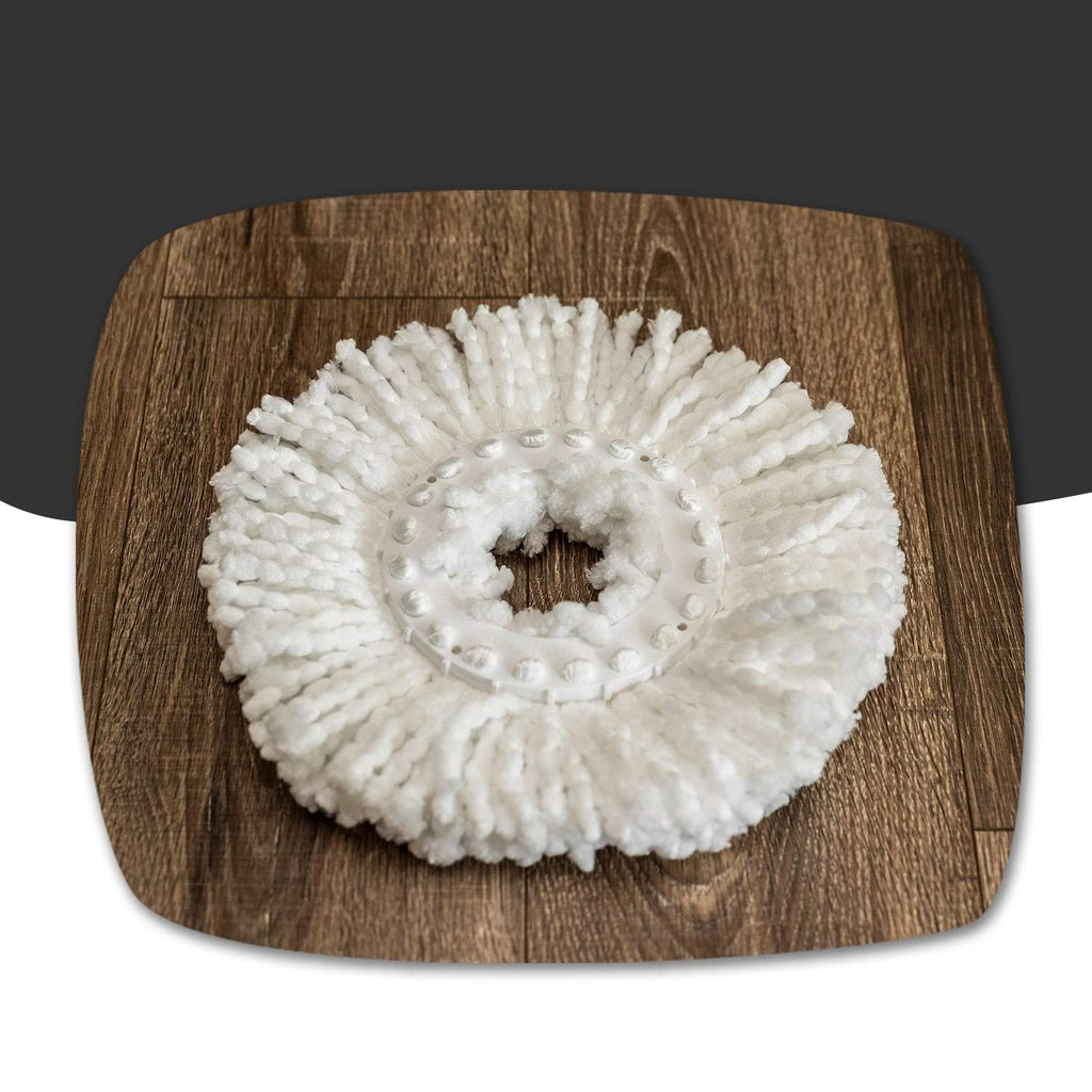 Spin Mop Replacement Head, Absorbent Microfiber, Holds 10X Weight
