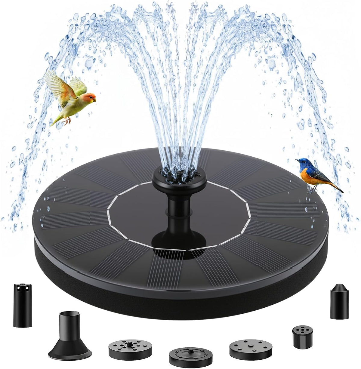 Floating Solar Water Pump,Solar Fountain for Bird Bath, Garden