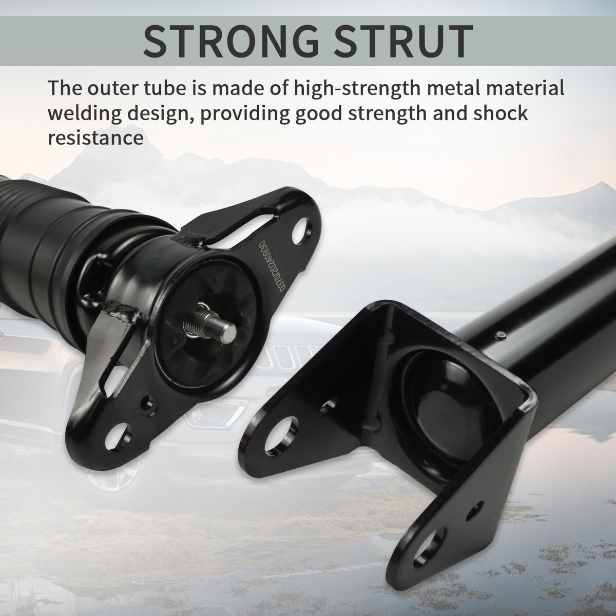 Pair of 2 Rear Complete Shock Absorber kit For 2006-2020 Jeep Grand Cherokee Dodge Durango 68069680AF 68069680AG 68069680AH w Sport or Eco Suspension