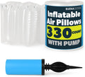 330 Count 4x8 Air Pillows for Shipping with Hand Pump