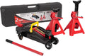 2-Ton (4400 lbs) Hydraulic Low Profile Trolley Garage Service/Floor Jack with Blow Mold Carrying Storage Case and 1