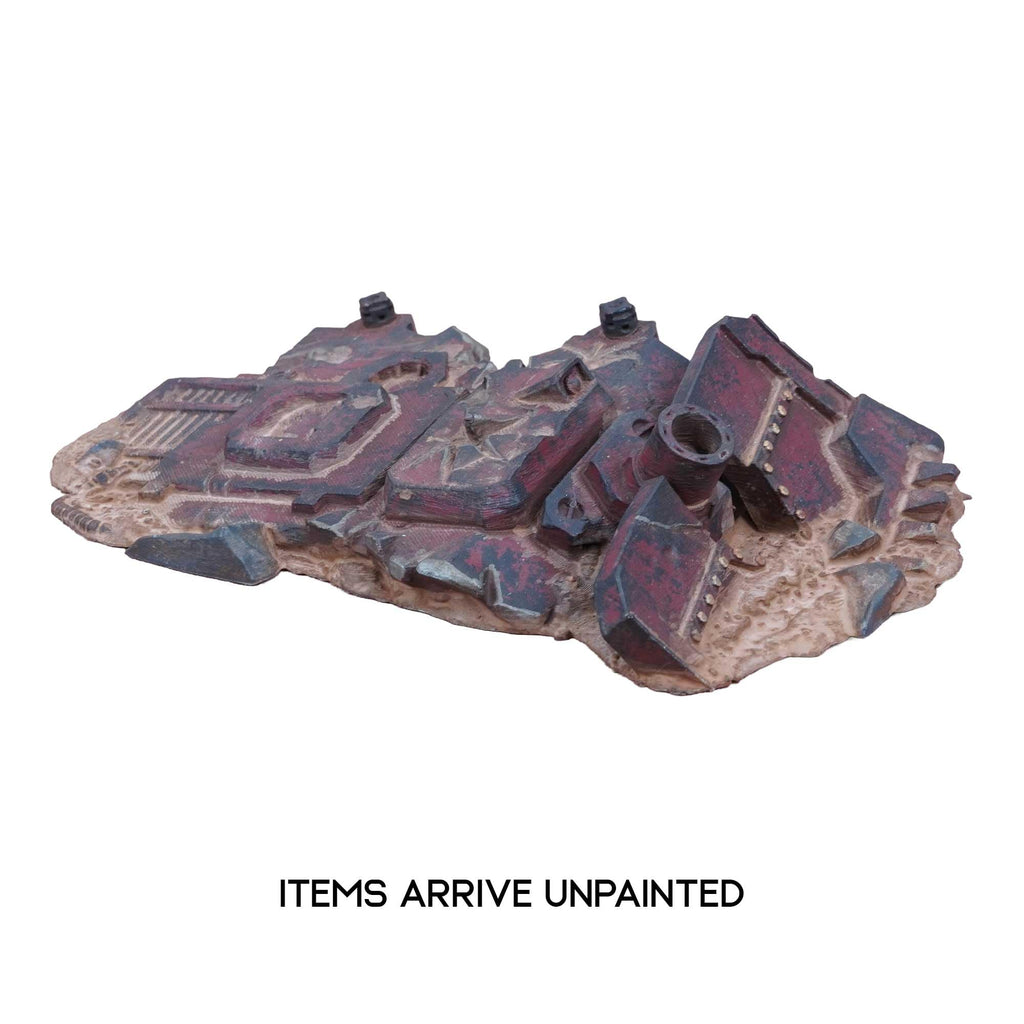 Destroyed Grimdark Tanks - Sci-Fi Grimdark Tanks for Tabletop Wargaming 28mm 32mm