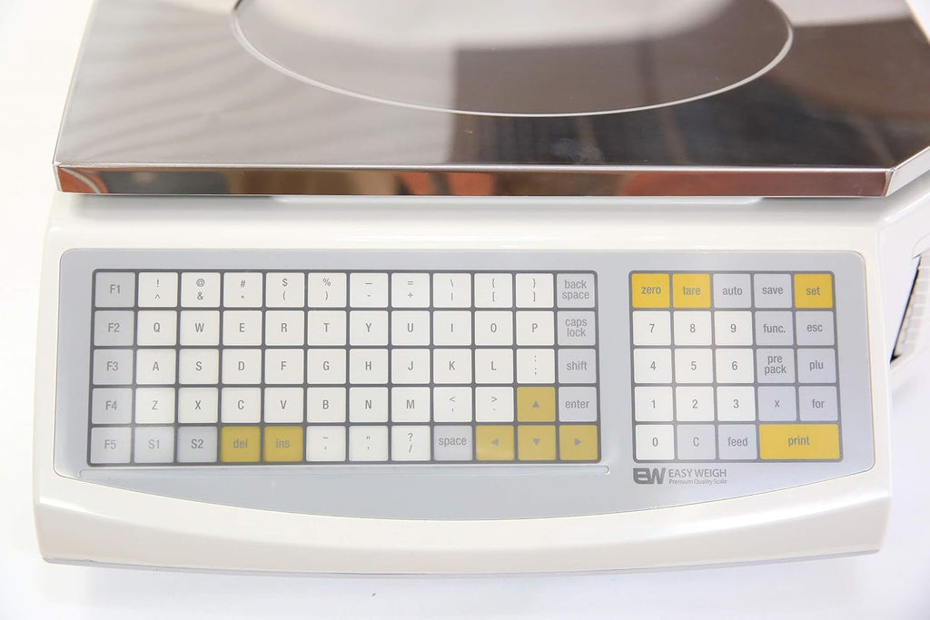 LS-100 60 LB Dual Range Fast Reliable Price Computing Printing Scale, LED & Alpha Large LCD, NTEP, Heavy Duty, Easy