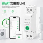 CUMSETZER 1-63A Adjustable WiFi Circuit Breaker, Smart WiFi Switch, 2Pack