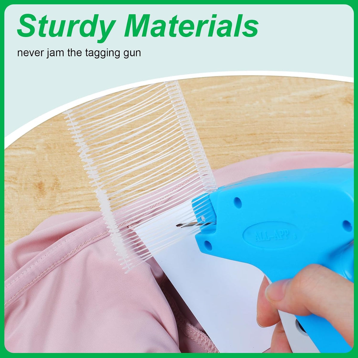 Tagging Gun Fasteners, 5000 Pcs Plastic Tag Gun Refills, 1 in