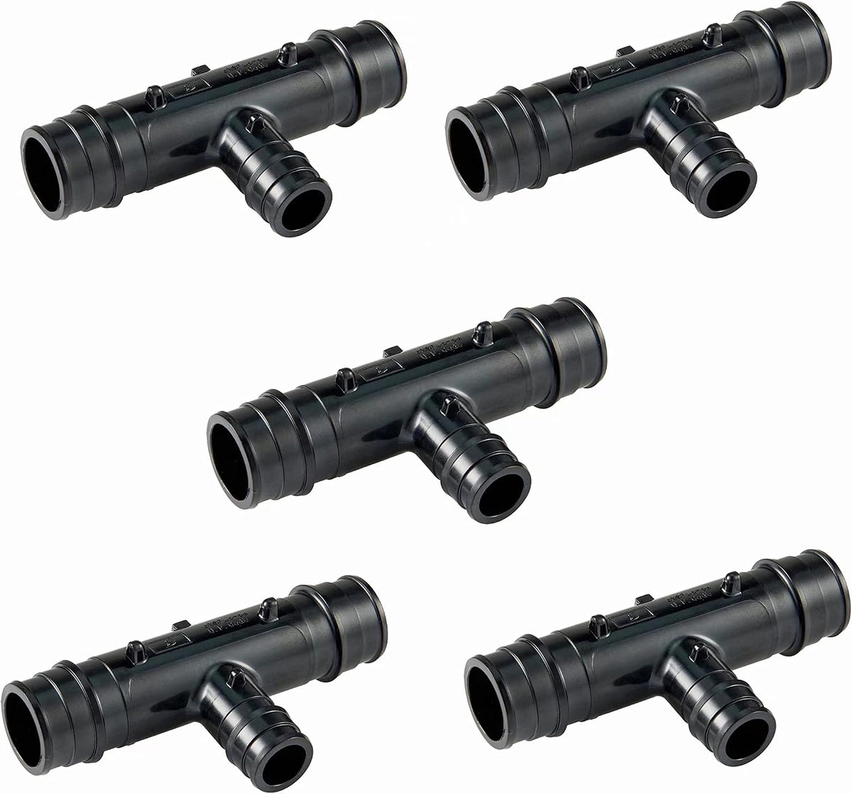 5Pcs EFIELD Poly Pex-A Expansion 1"x1"x3/4" Tee(PPSU1960024-5)