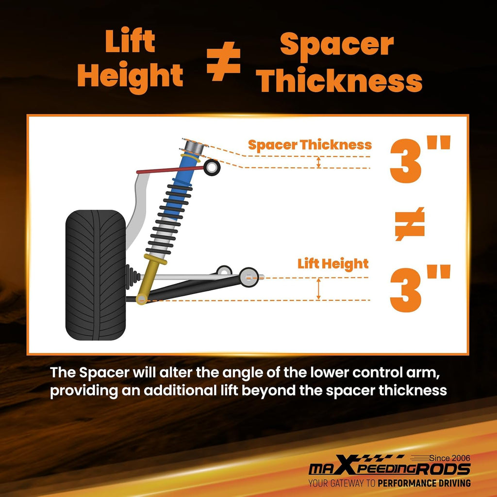 maXpeedingrods 2.5" Front & 3" Rear Lift Kit for Honda CR-V 4WD 2002-2006