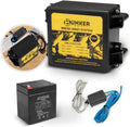Trailer Brake Breakaway Kit with Charger, LED Display, Switch, 12V 5Ah Battery for Trailer Caravan