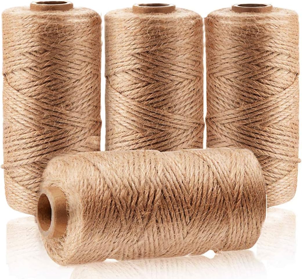 3Ply Natural Jute Twine, 1312 FT Total