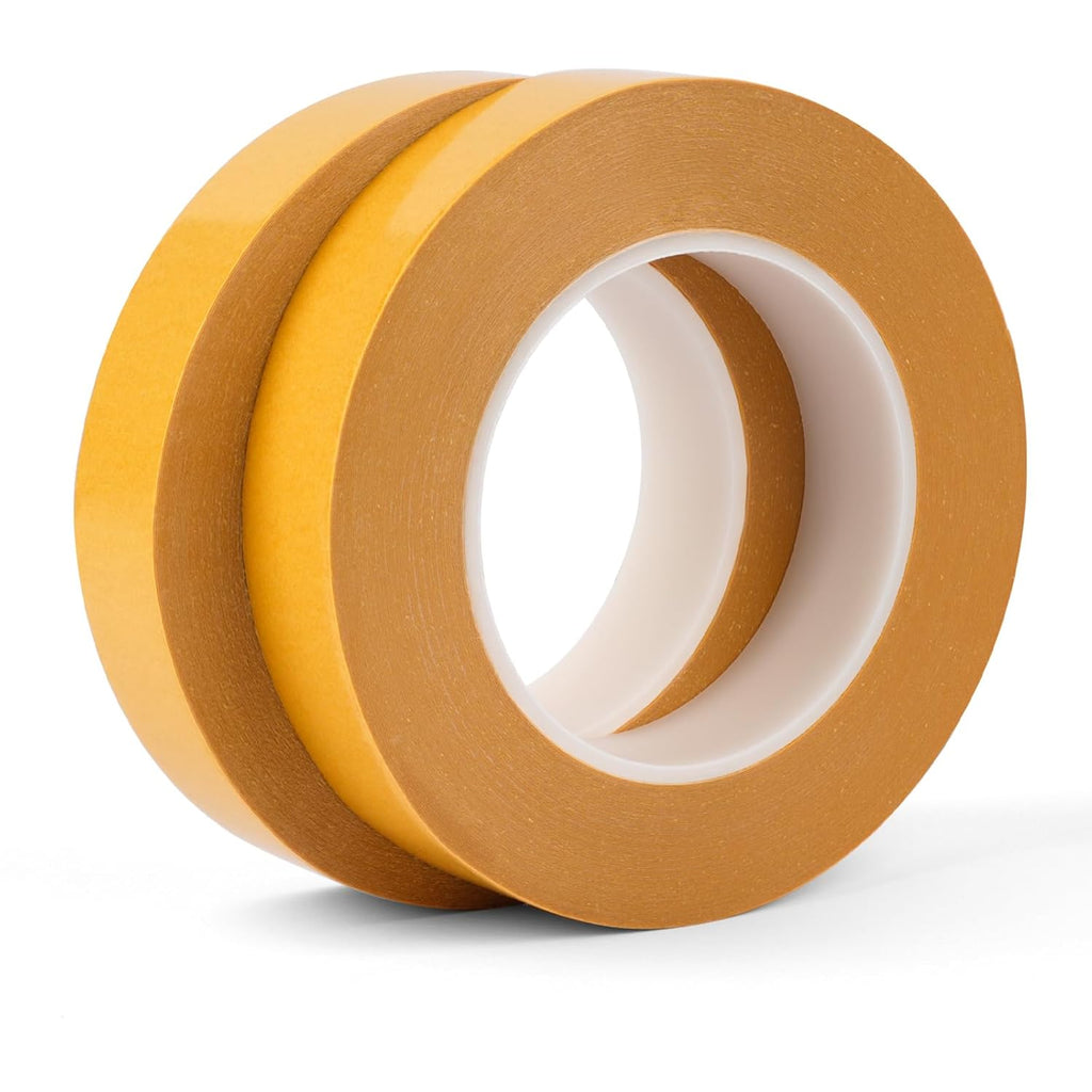 Double Sided Woodworking Tape 1 Inch x 75 Feet (2-Pack) for Wood Template