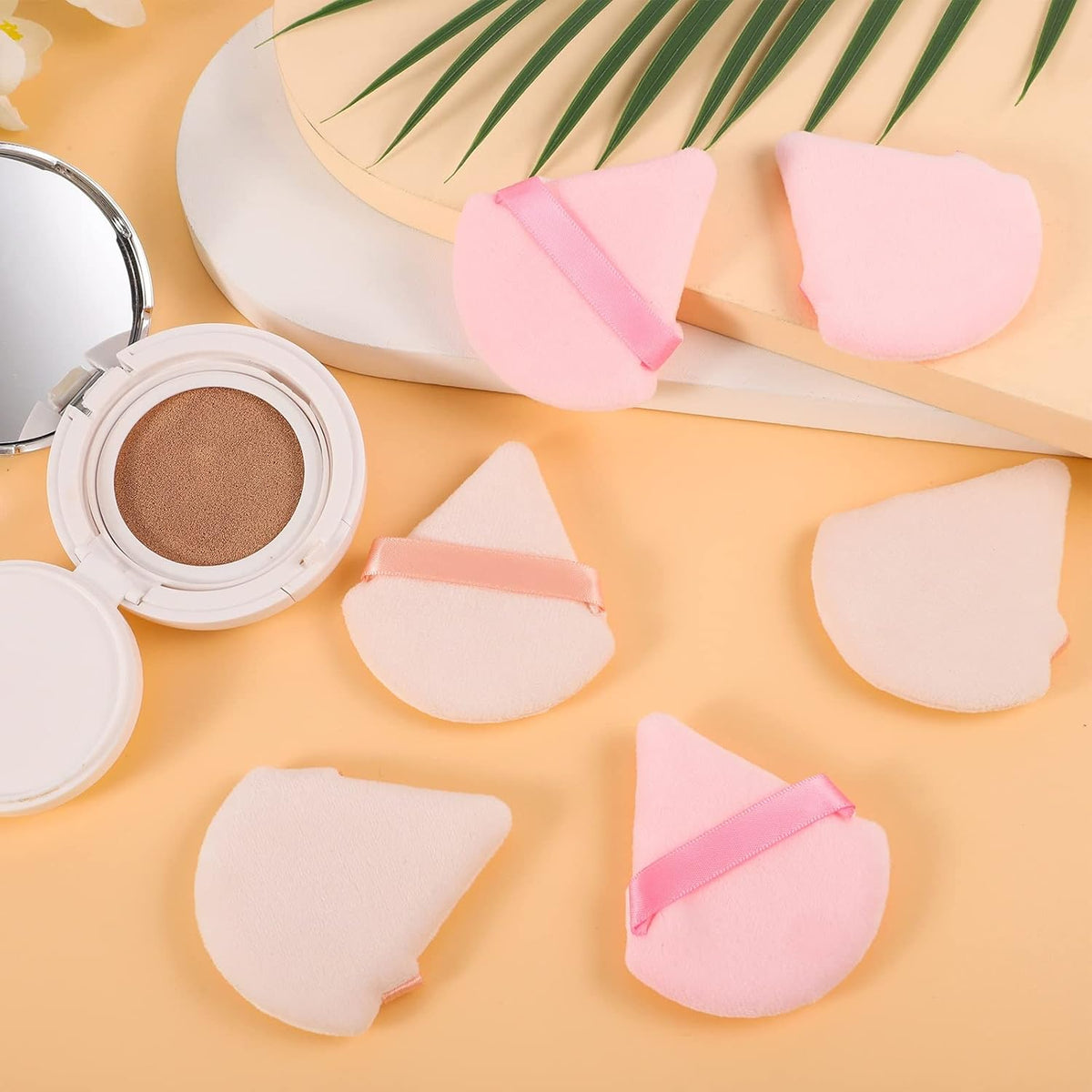 6 Pcs Powder Puffs, Triangle Makeup Sponge Makeup Tool