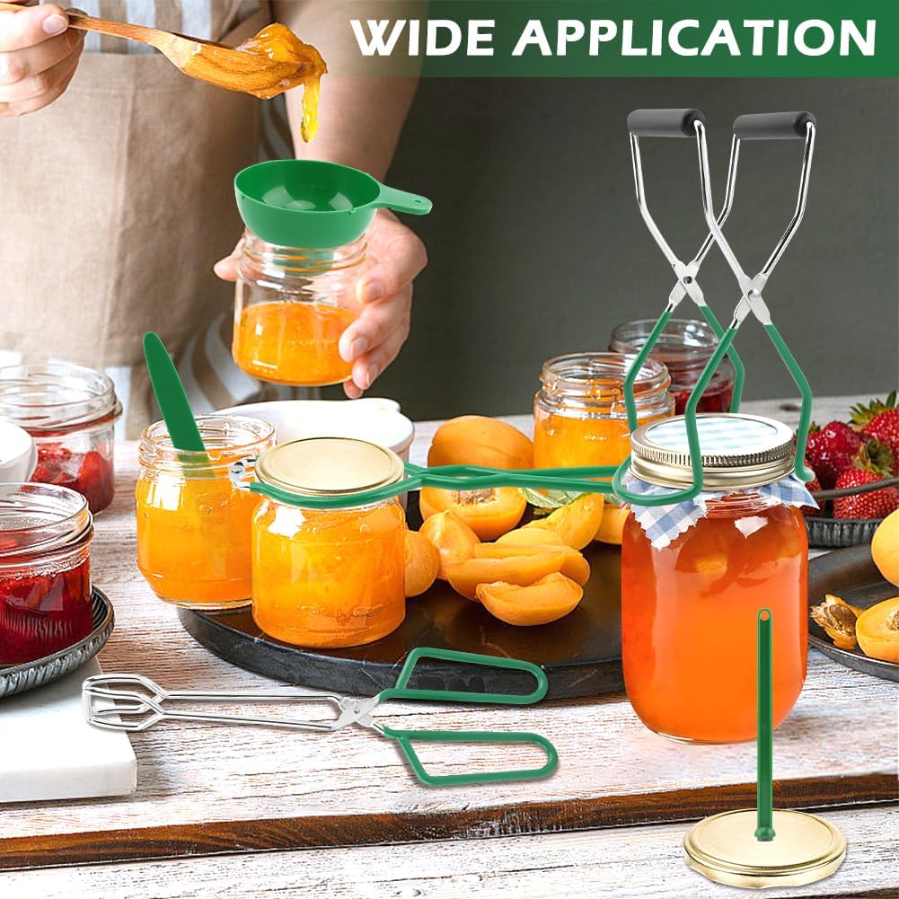 Canning Supplies Essentials Set, Canning Supplies Starter Kit, 7 Piece Set Includes Jar Lifter, Food Tong Jar Wrench