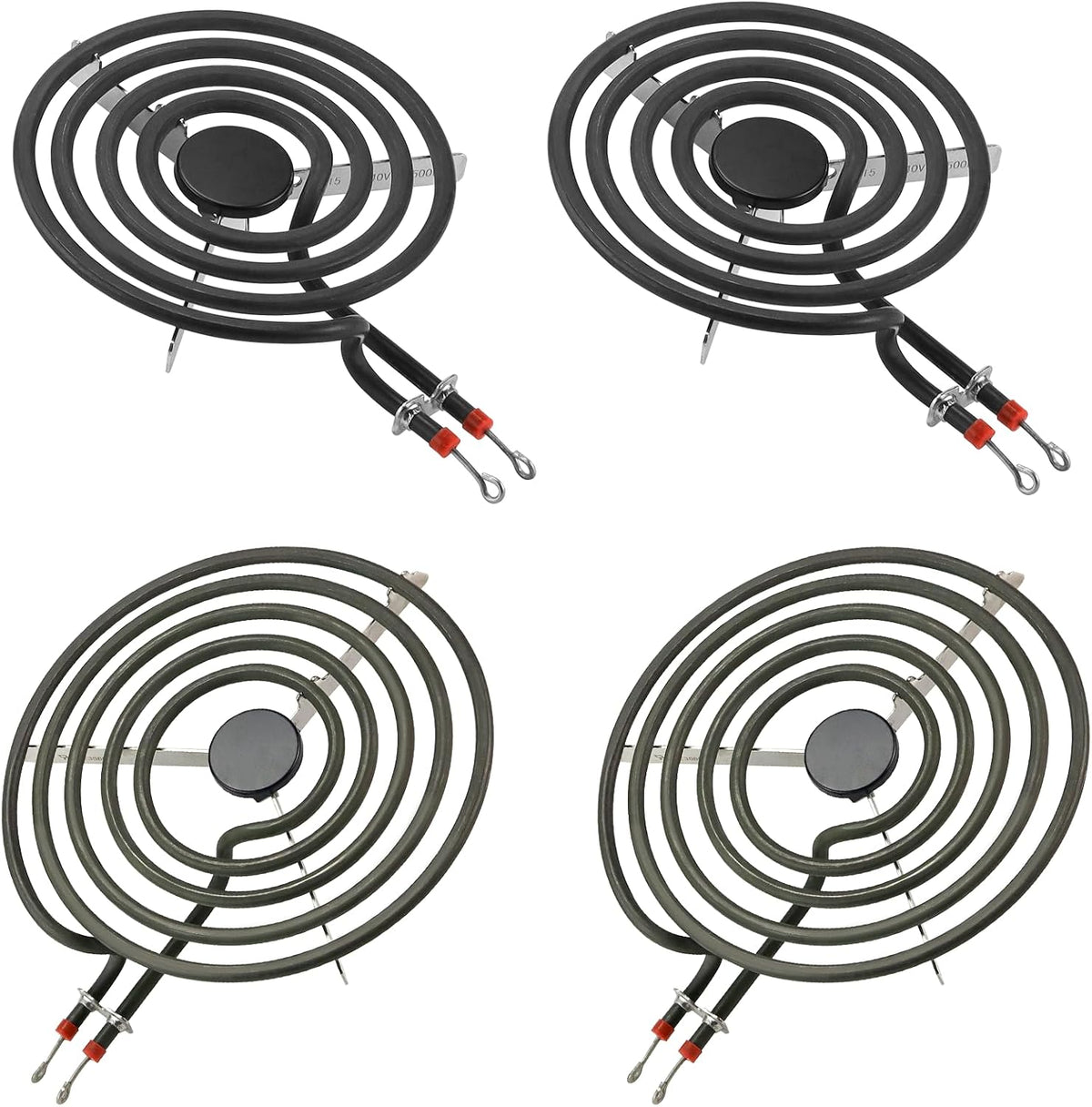 Upgrade MP22YA 4 Pack Electric Range Burner Element Unit Set Include 2 x MP21YA 8" Stove Burner & 2 x MP15YA 6" Stove Burner Element Fit for Frigi-daire Whirl-pool Ken-more Range Stove By Fetechmate