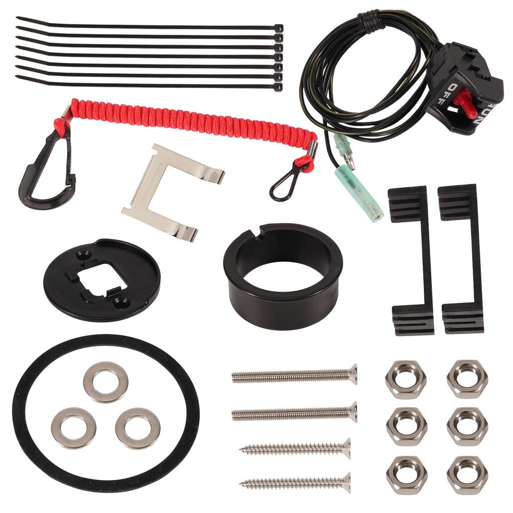 LEAPTREND 87-19674A07 Boat Safety Lanyard Kill Stop Switch Compatible with Mercury Mercruiser Single Engine 19674A07