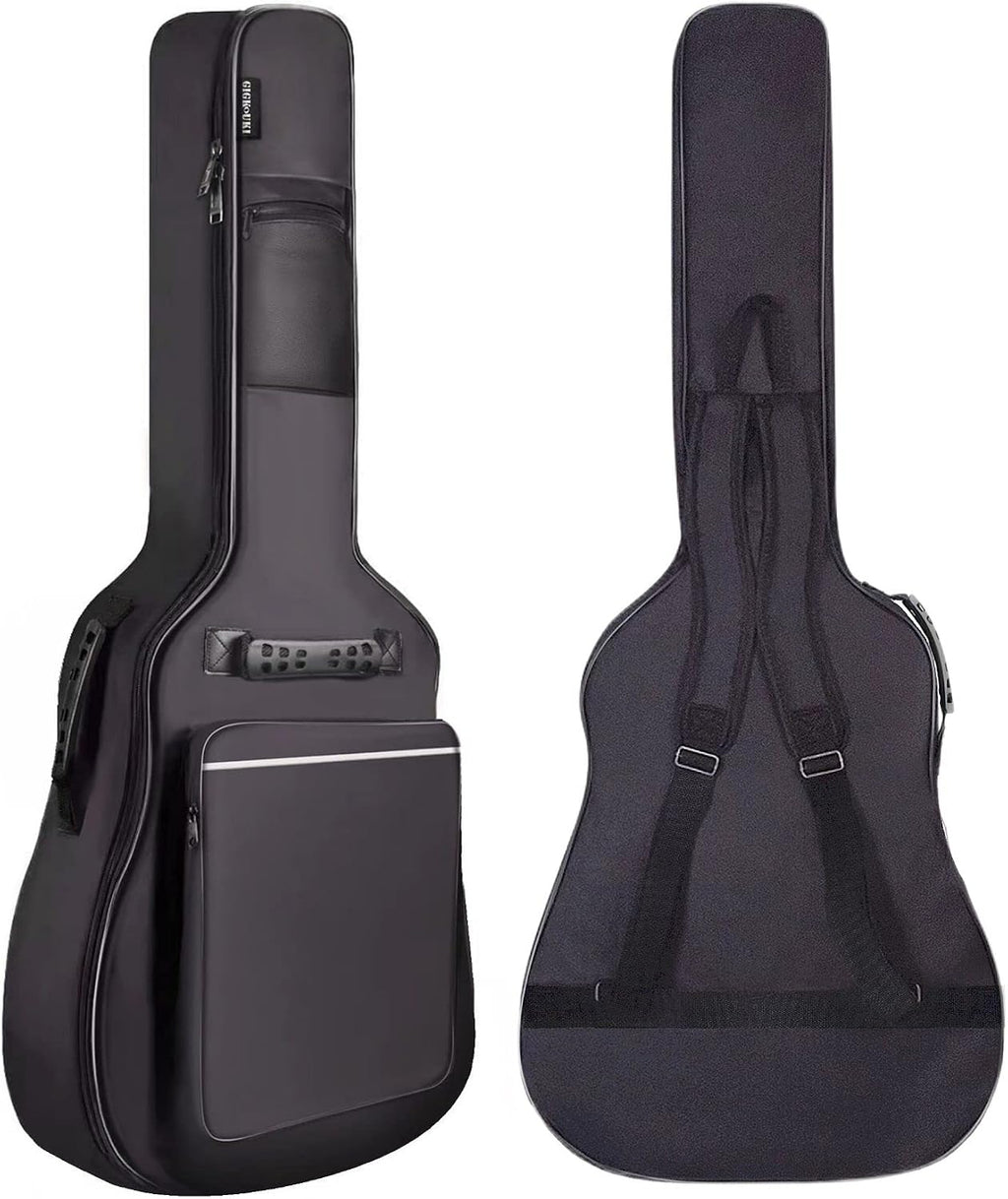 3/4 Size 36 Inch Acoustic Guitar Case Soft, Acoustic Guitar Bag 0.3 Inch Thicken Sponge Padded, Waterproof Gig Bag