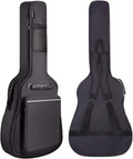 3/4 Size 36 Inch Acoustic Guitar Case Soft, Acoustic Guitar Bag 0.3 Inch Thicken Sponge Padded, Waterproof Gig Bag