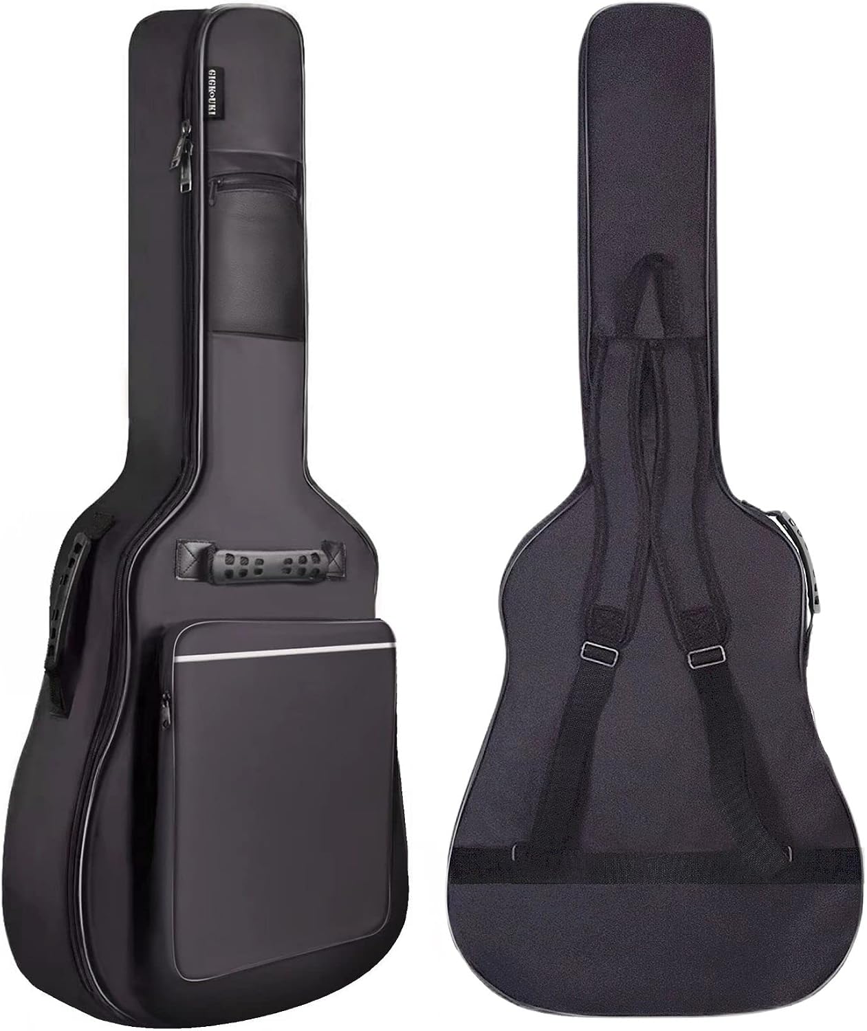 3/4 Size 36 Inch Acoustic Guitar Case Soft, Acoustic Guitar Bag 0.3 Inch Thicken Sponge Padded, Waterproof Gig Bag
