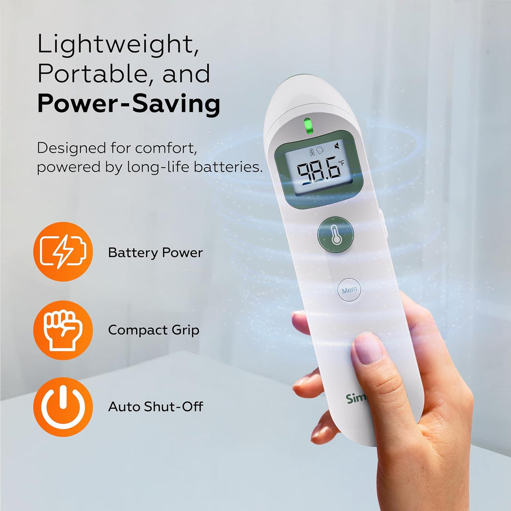 Baby Thermometer, FDA 510(k) Cleared Infrared Thermometer for Kids Adults Infants, Baby Essentials, Forehead