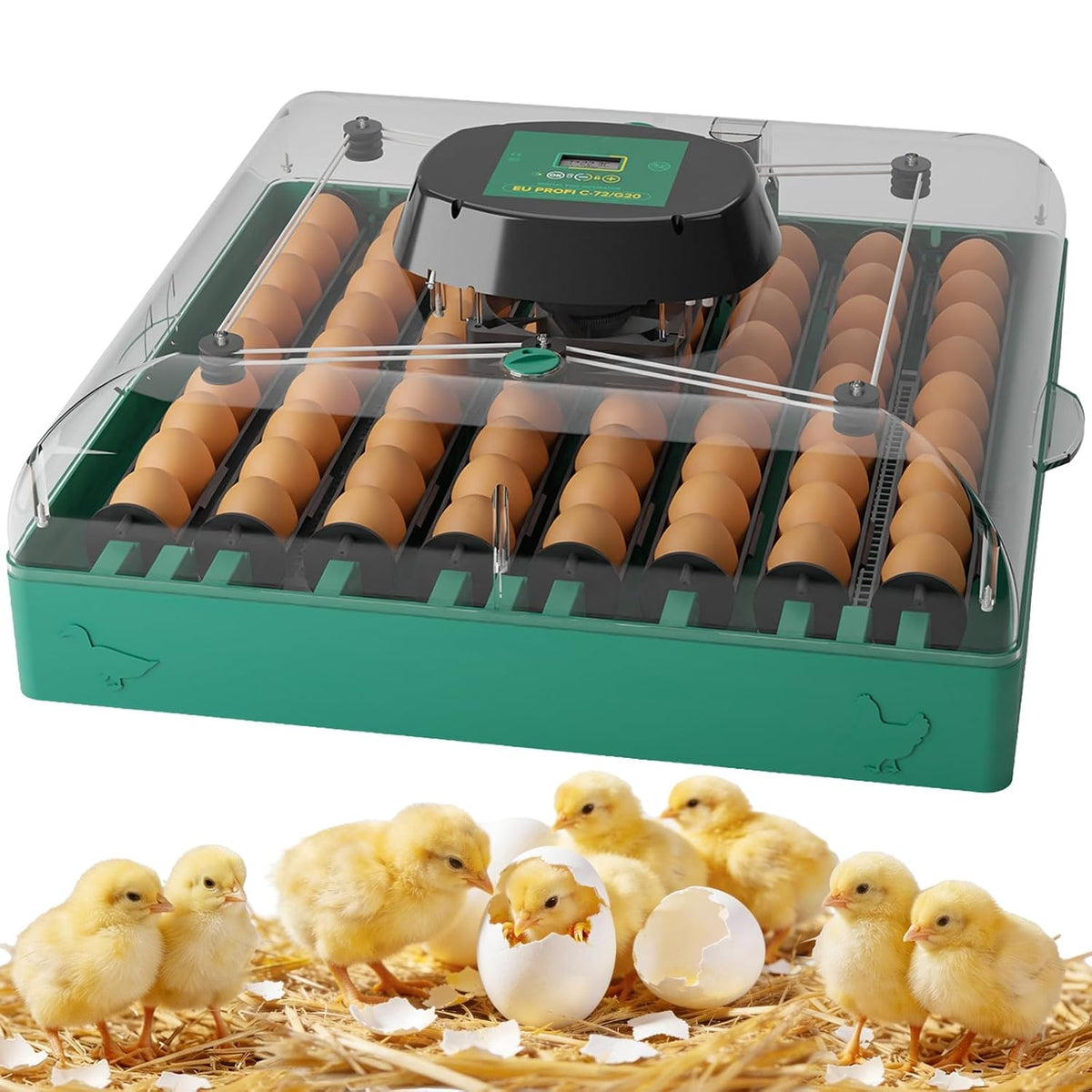 72 Eggs Hatching Incubator for Chicken/Duck/Quail