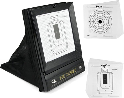 Portable Airsoft Target Trap with Mesh Catcher for Indoor & Backyard Shooting - Foldable BB Gun Practice Net System