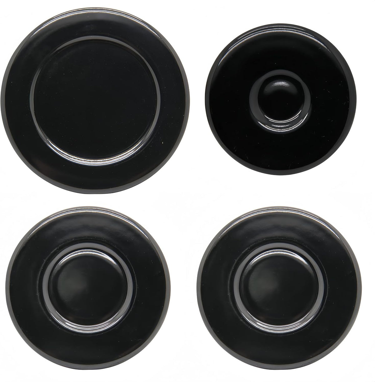 4 Pack Set of Gas Stove Burner Caps Suitable for Sabaf Equipped