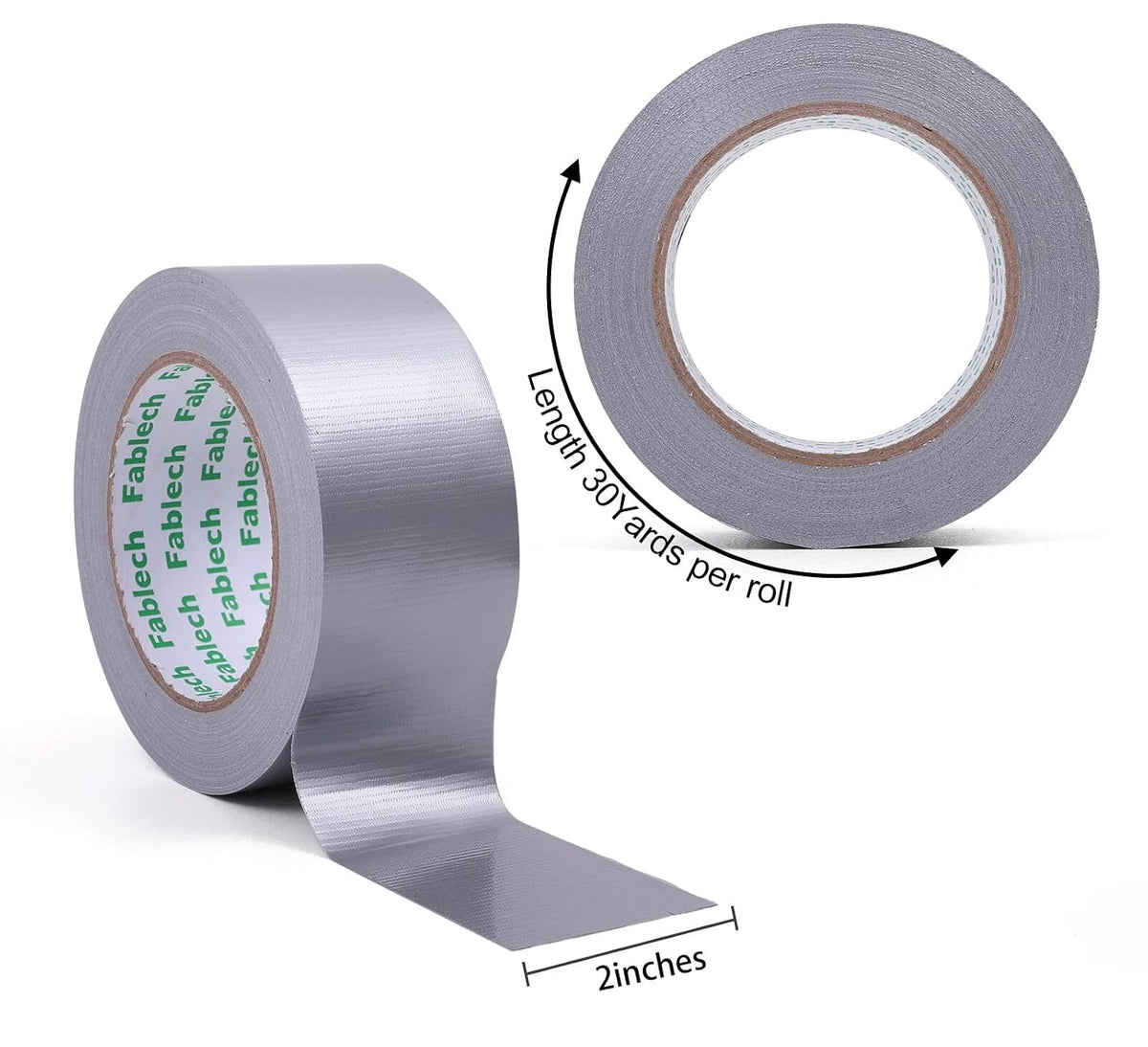 Duct Tape Heavy Duty 2 Inch x 30 Yards,9 Mil Thickness Strong Adhesive,Flexible,Waterproof,Tear by Hand,DIY