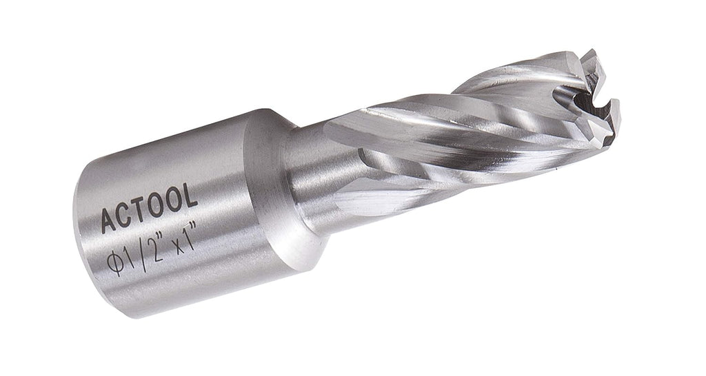 1/2" Diameter × 1" Depth of Cut HSS ANNULAR Cutter with 3/4'' Weldon Shank