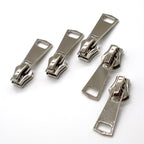 #8 White Silver Teeth Zipper by the Yard 3 Yard Kit