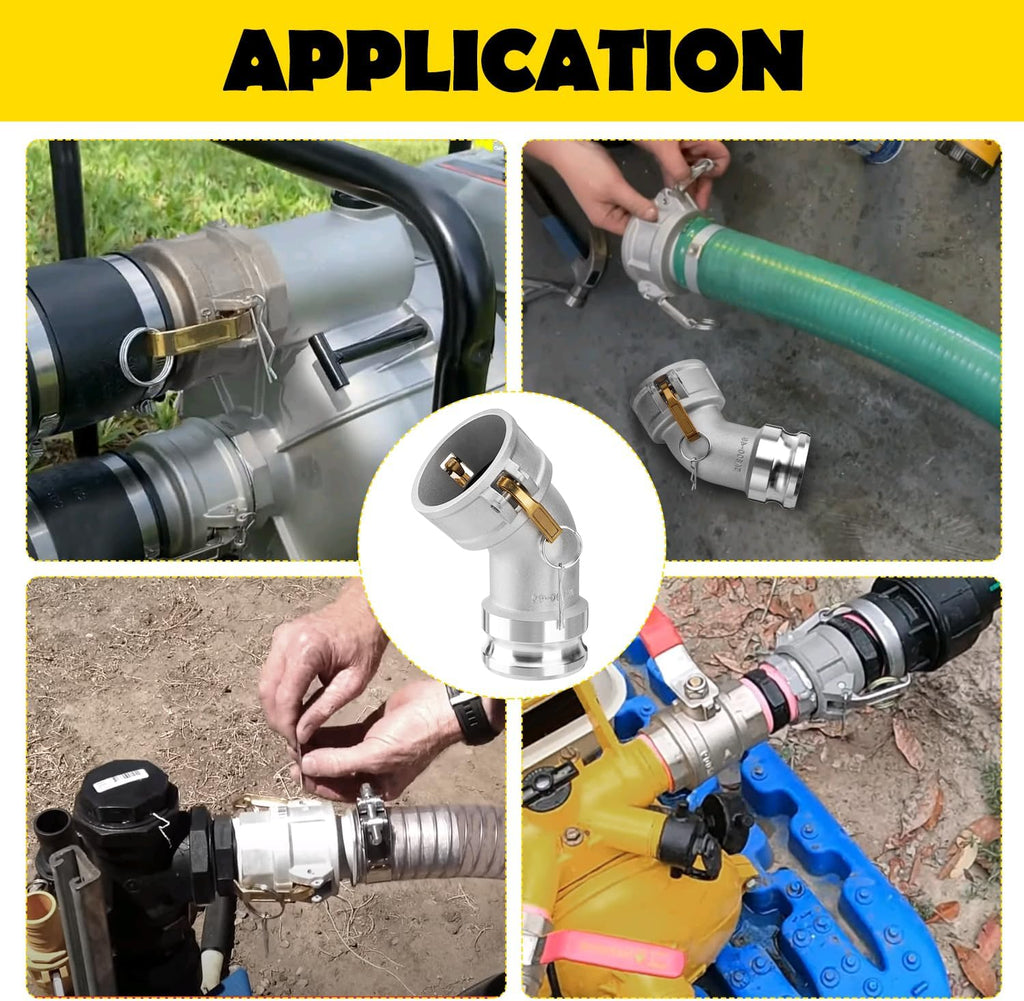 DA3030 Type DA Cam and Groove Hose Fitting(CAM-30-DA45-AL)