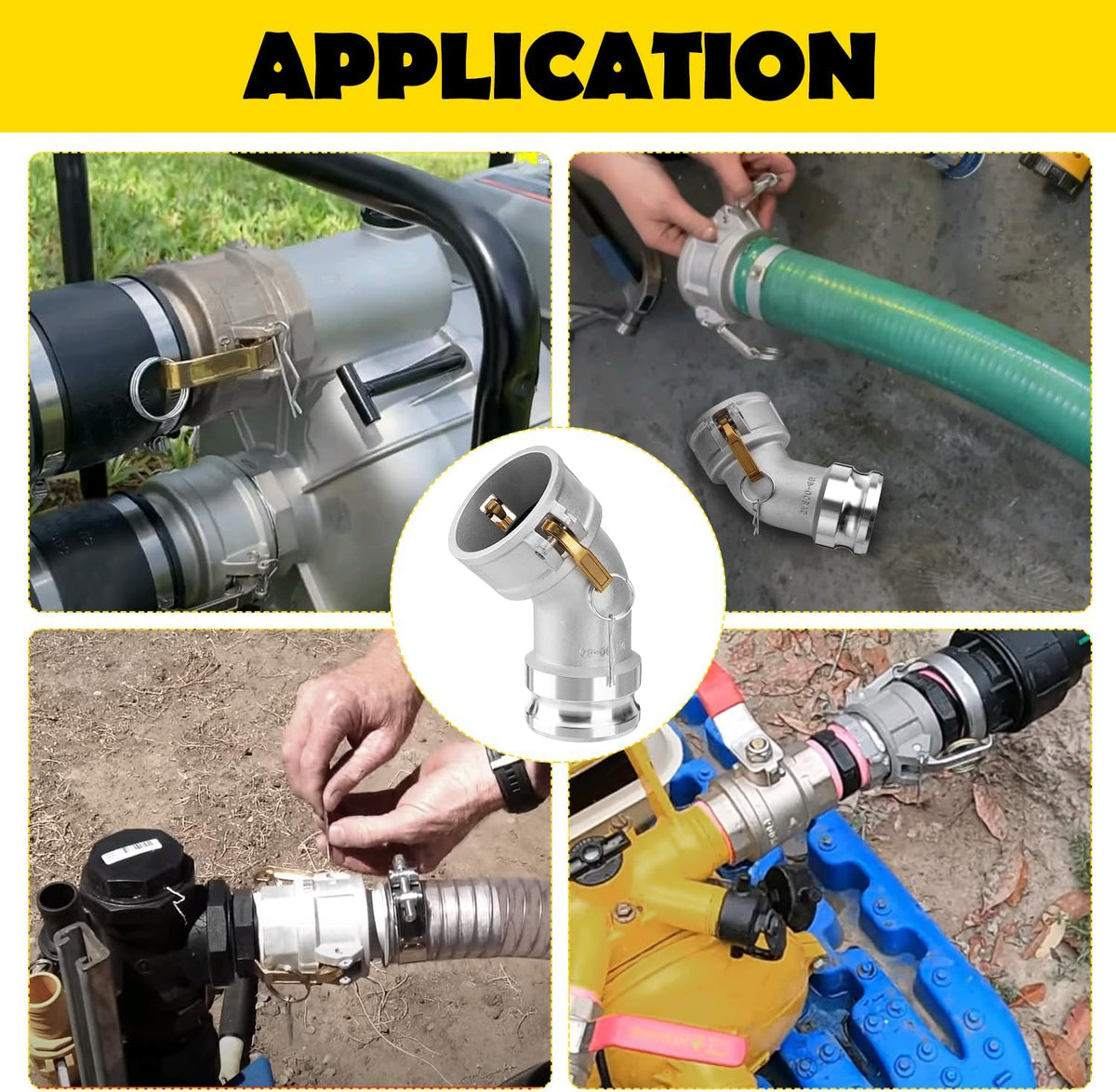 DA3030 Type DA Cam and Groove Hose Fitting(CAM-30-DA45-AL)