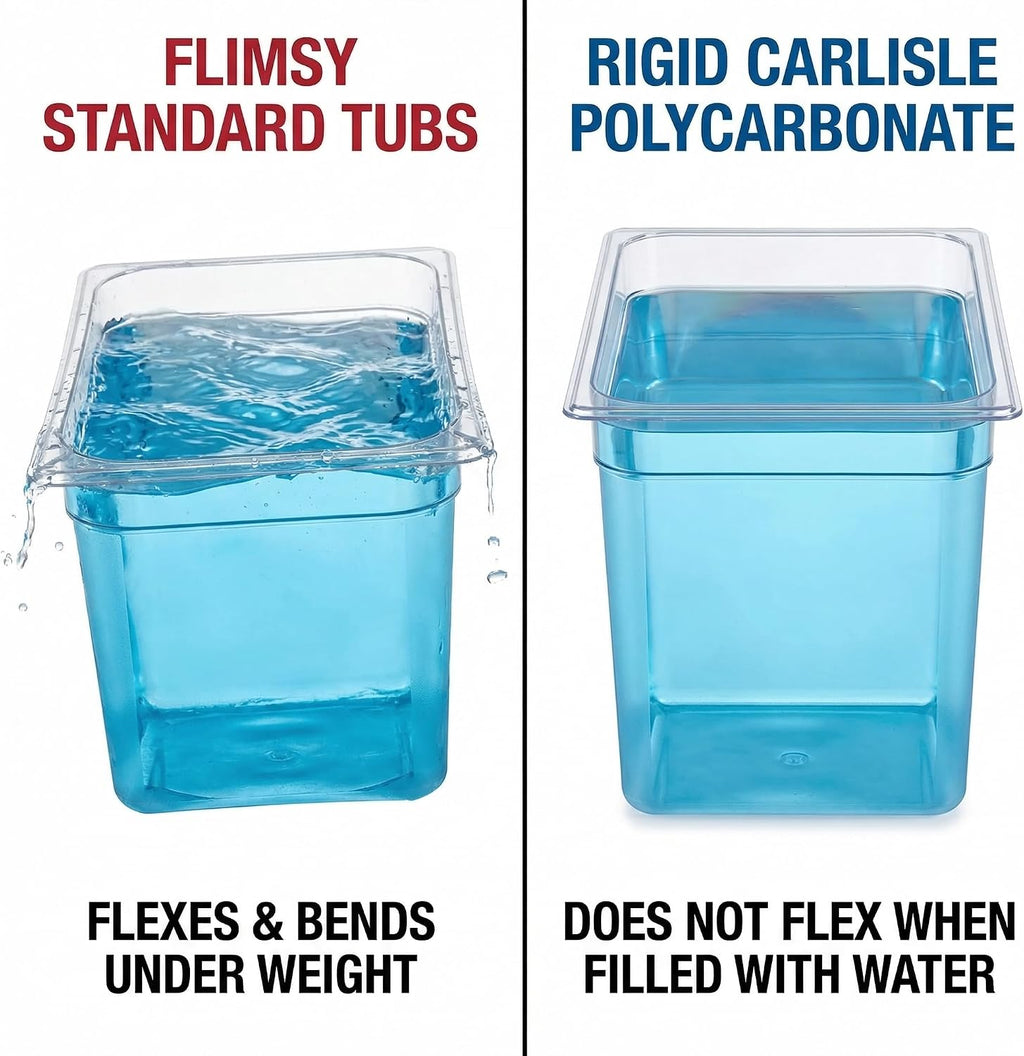 Carlisle StorPlus Polycarbonate Food Pan, Full Size, 19.4 Qt, 1 Ct, Clear