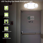 LIT-PaTH LED Emergency Light for Business, Battery Backup, 2 Pack