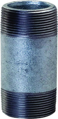 Everflow Supplies NPGL4050 5" Long Galvanized Steel Nipple Pipe Fitting with 4" Nominal Size Diameter